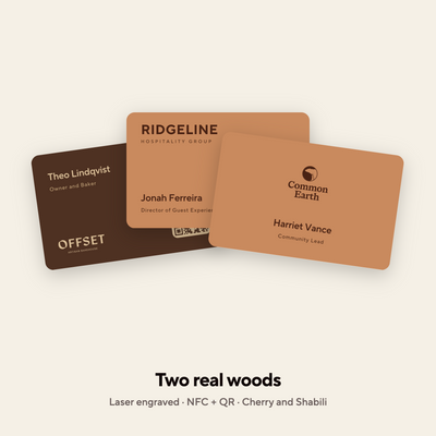 Custom Wood NFC Card